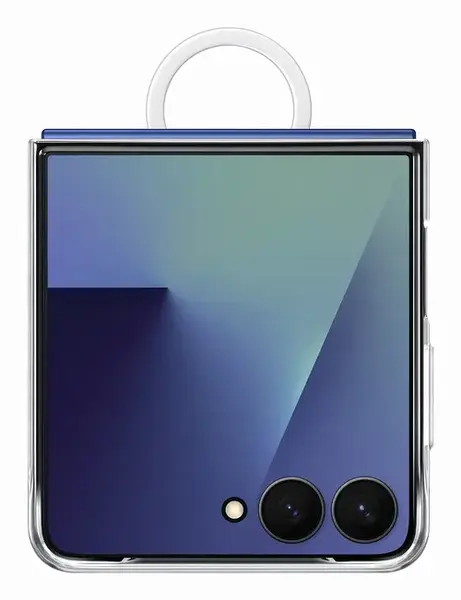 Husa Samsung Ring Case EF-QF766CTEGWW pentru Galaxy Flip7 (Transparent)