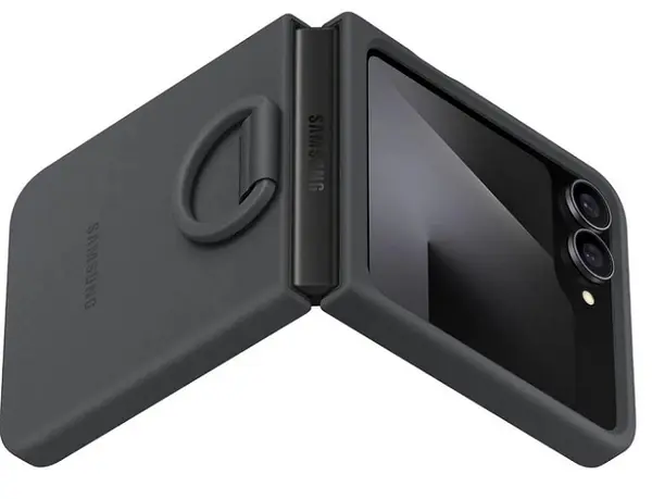 Husă Samsung - Silicone Cover, Galaxy Z Flip 6, negru
