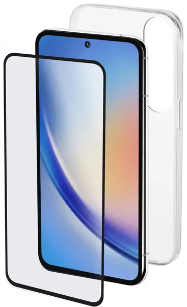 Husă și protector Cellularline - Galaxy A35, transparent