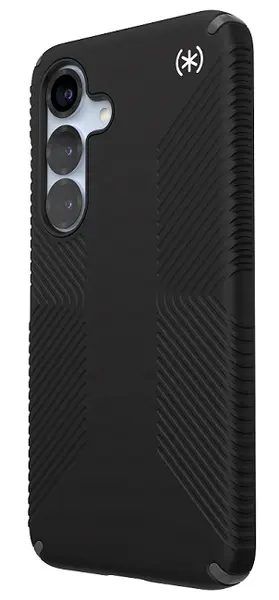 Husă Speck - Presidio Clear, Galaxy S25 Plus, MagSafe, negru