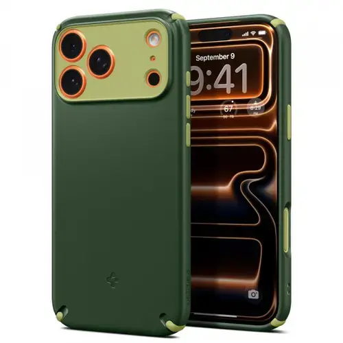 Husa Spigen Caseology Nano Pop Hybrid MagSafe pentru Apple iPhone 17 Pro Max, Verde