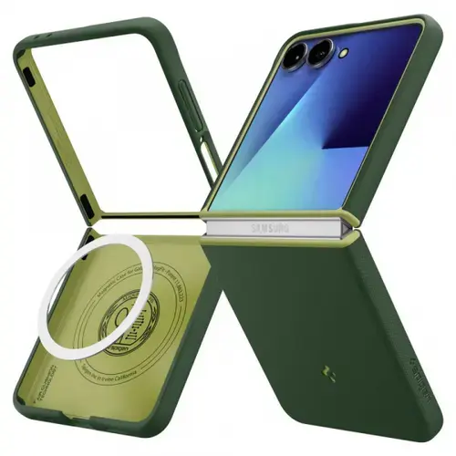 Husa Spigen Caseology Nano Pop MagSafe pentru Samsung Galaxy Z Flip7 F766, Verde