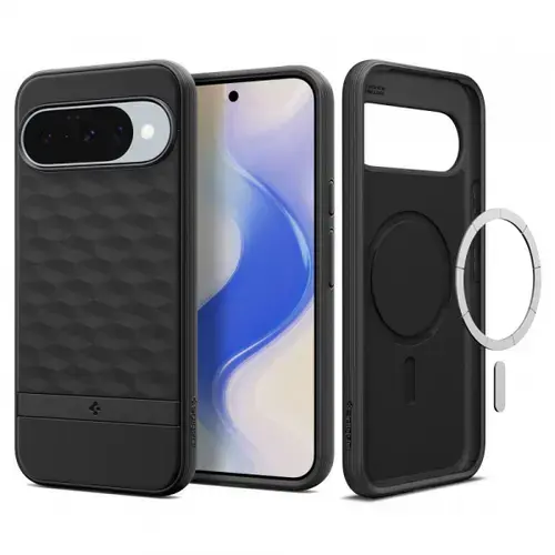 Husa Spigen Caseology Parallax MagSafe pentru Google Pixel 10 Pro / 10, Neagra
