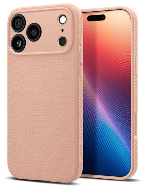 Husă Spigen - Liquid Air, iPhone 17 Pro Max, Rose titanium