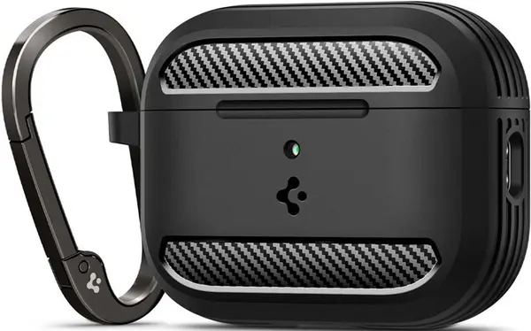 Husă Spigen - Rugged Armor, AirPods Pro 3, Matte Black