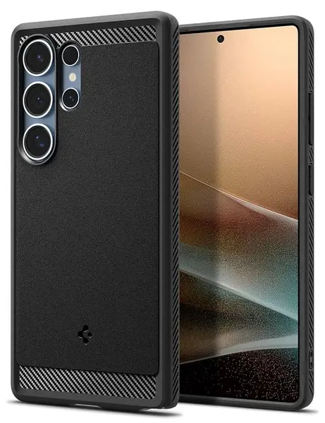 Husa Spigen - Rugged Armor, Galaxy S25 Ultra, MagSafe, negru