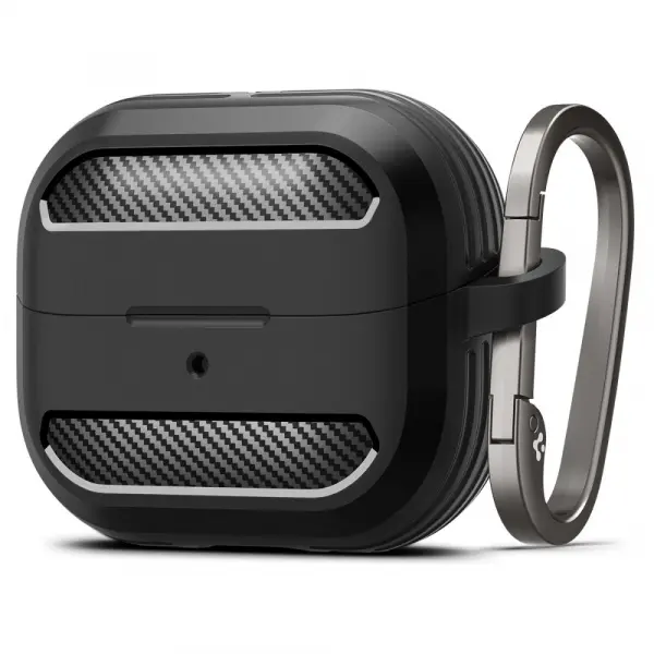 Husa Spigen Rugged Armor pentru Samsung Galaxy Buds3 FE / Buds3 Pro / Buds3, Neagra ACS08330