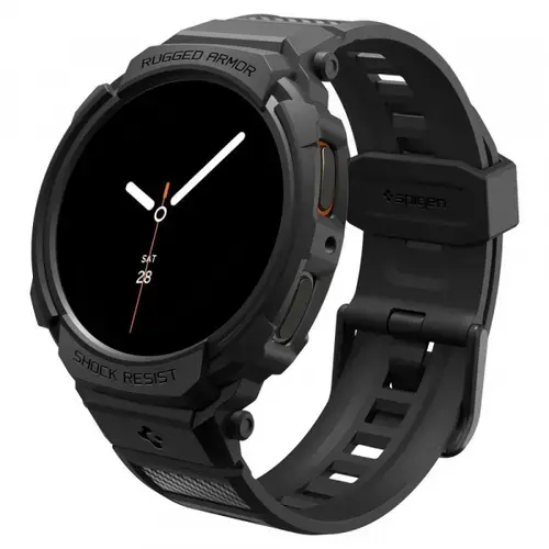 Husa Spigen Rugged Armor Pro pentru Samsung Galaxy Watch8 40mm (Negru mat)