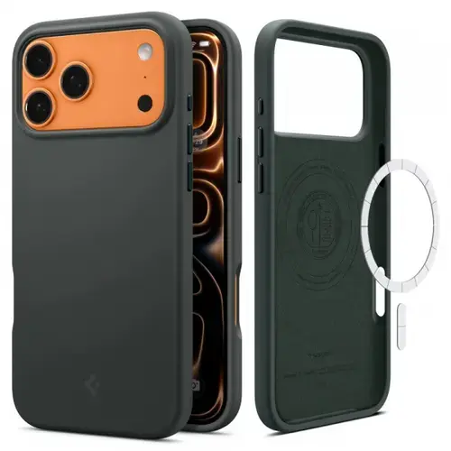 Husa Spigen Silicone Fit MagSafe pentru Apple iPhone 17 Pro Max, Verde