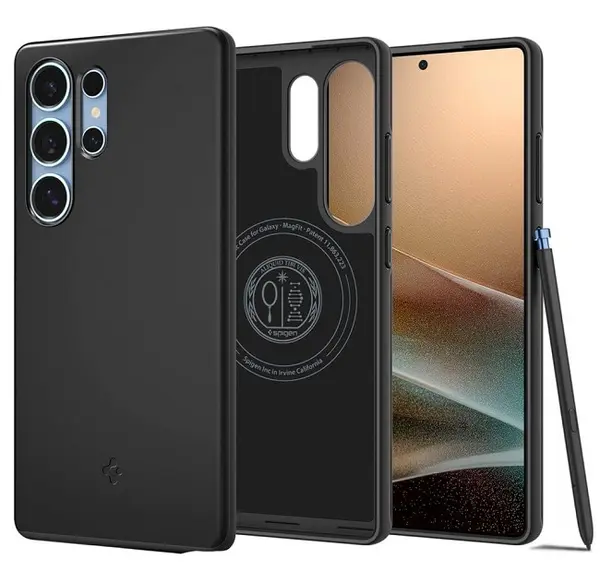 Husa Spigen - Thin Fit, Galaxy S25 Ultra, negru