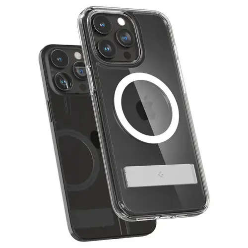 Husa Spigen Ultra Hybrid S MagSafe pentru Apple iPhone 15 Pro (Transparent)