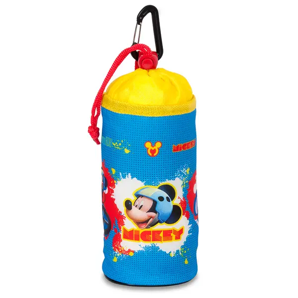 Husa suport sticla apa biciclete copii, montaj ghidon, model Mickey Mouse