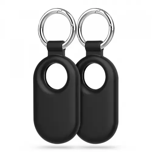 Husa Tech-Protect Icon pentru Samsung Galaxy SmartTag2, Set 2 bucati (Negru)