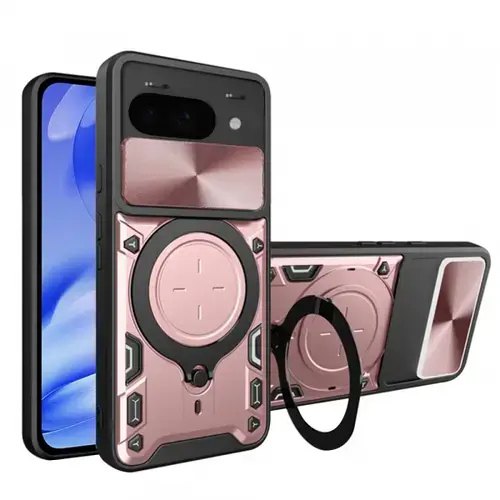 Husa Techsuit CamGuard Pro pentru Google Pixel 9a (Roz/Negru)