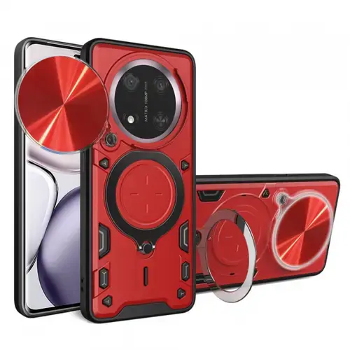 Husa Techsuit CamGuard Pro pentru Honor X9c / Magic7 Lite (Rosie/Negru)