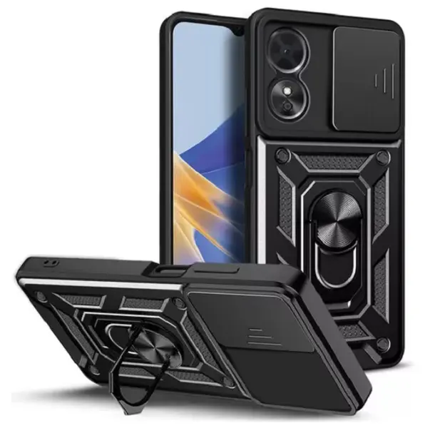 Husă Techsuit - CamShield, iPhone 15 Plus, negru