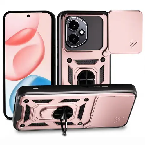 Husa Techsuit CamShield pentru Honor 400, Roz