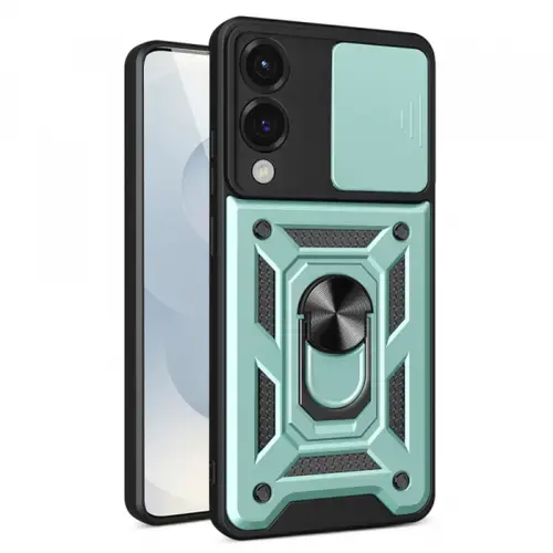 Husa Techsuit CamShield pentru Samsung Galaxy S25 Edge S937 (Verde/Negru)