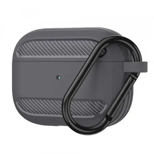 Husa Techsuit Carbon pentru Apple AirPods 3 (Gri)