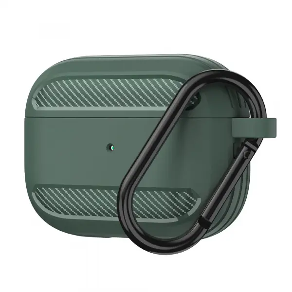 Husa Techsuit Carbon pentru Apple AirPods 3, Verde