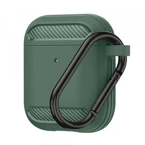 Husa Techsuit Carbon pentru Apple AirPods Gen 2 / Gen 1 (Verde)