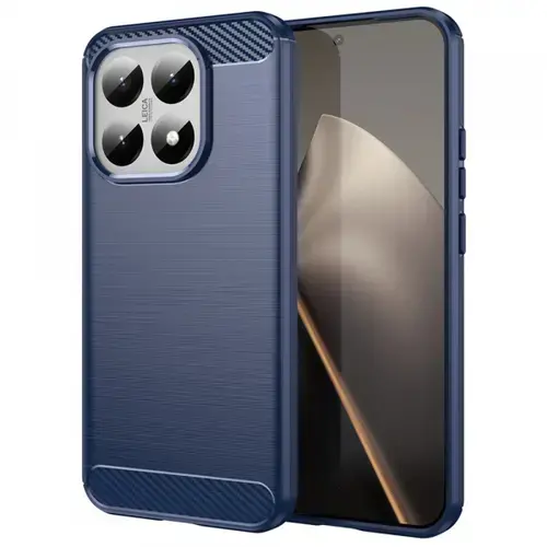 Husa Techsuit Carbon pentru Xiaomi 15T, Albastru