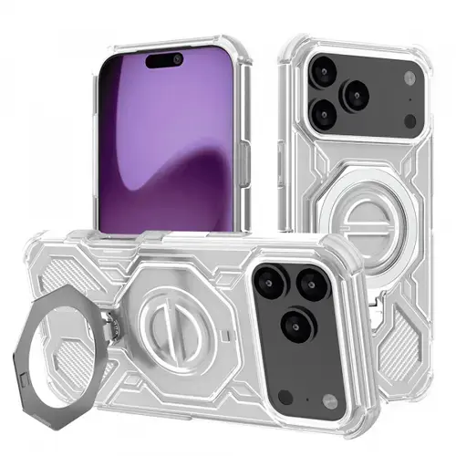Husa Techsuit Carbon Shield Pro pentru Apple iPhone 17 Pro Max, Alb