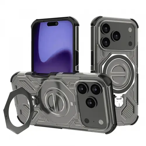 Husa Techsuit Carbon Shield Pro pentru Apple iPhone 17 Pro, Neagra