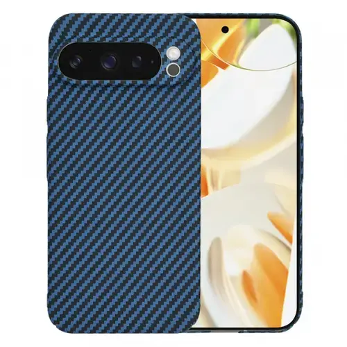 Husa Techsuit Carbonite FiberShell pentru Google Pixel 9 Pro, Turcoaz