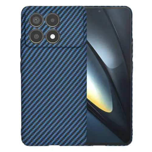 Husa Techsuit Carbonite FiberShell pentru Poco F6 Pro, Turcoaz