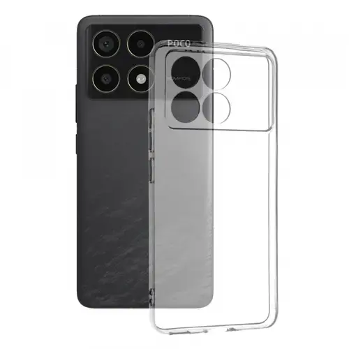 Husa Techsuit Clear pentru Poco F6 Pro, Transparenta