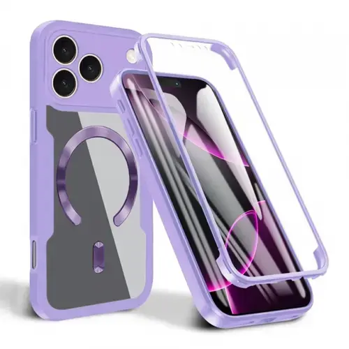 Husa Techsuit ColorVerse 360 MagSafe pentru Apple iPhone 17 Pro Max, Mov
