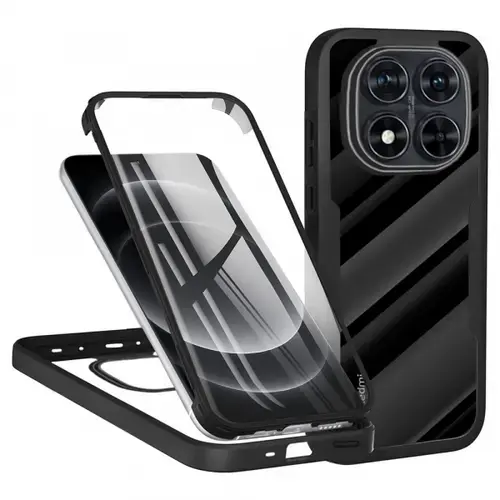 Husa Techsuit ColorVerse 360 pentru Xiaomi Redmi Note 14 Pro+ 5G / Note 14 Pro 5G / Poco X7 (Negru)