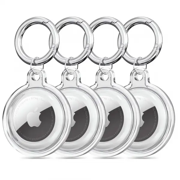 Husa Techsuit CT15 pentru Apple AirTag, Transparenta