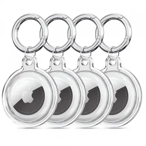 Husa Techsuit CT15 pentru Apple AirTag, Transparenta
