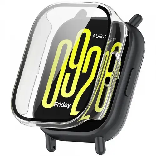 Husa Techsuit Defense360 Pro pentru Xiaomi Redmi Watch 5 Active, Transparenta