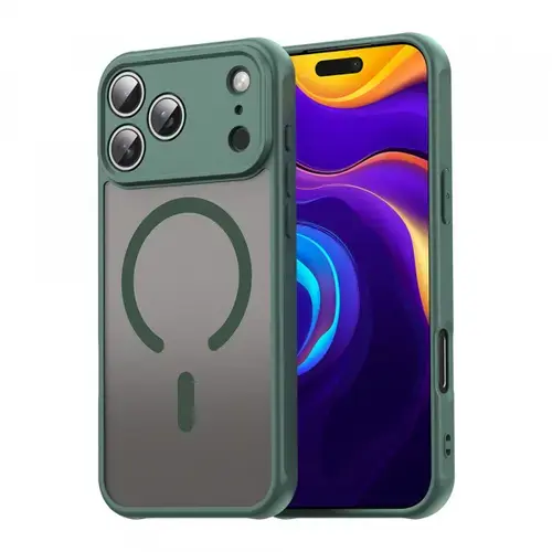 Husa Techsuit HaloFrost II MagSafe pentru Apple iPhone 17 Pro, Verde