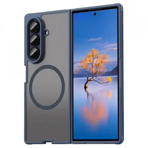 Husa Techsuit HaloFrost II, MagSafe pentru Samsung Galaxy Z Fold7 F966, Albastru