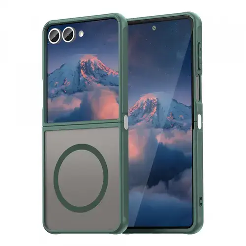 Husa Techsuit HaloFrost II MagSafe pentru Samsung Galaxy Z Flip7 F766, Verde