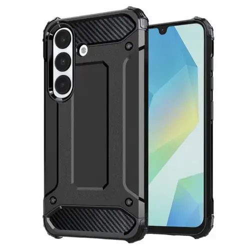 Husa Techsuit Hybrid Armor pentru Samsung Galaxy A16 5G A166 / A16 4G A165 (Negru)