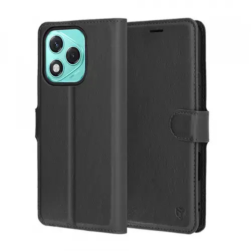 Husa Techsuit Leather Folio pentru Honor 400 Lite, Neagra