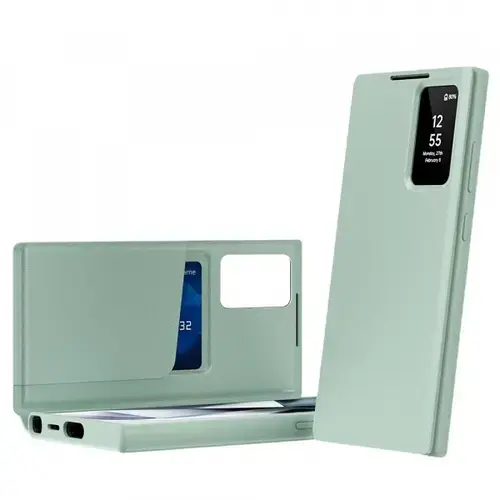 Husa Techsuit pentru Samsung Galaxy S26 Ultra, SmartView (Verde)