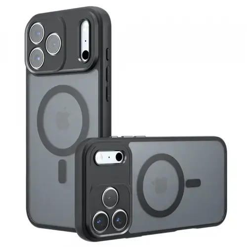 Husa Techsuit PureFrost MagSafe pentru Apple iPhone 17 Pro Max, Neagra