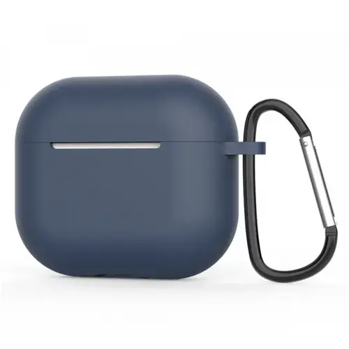Husa Techsuit Silicone Case pentru Apple AirPods 4 (Bleumarin)