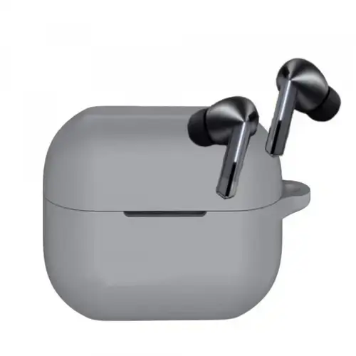 Husa Techsuit Silicone Case pentru Samsung Galaxy Buds 3 / 3 Pro (Gri)