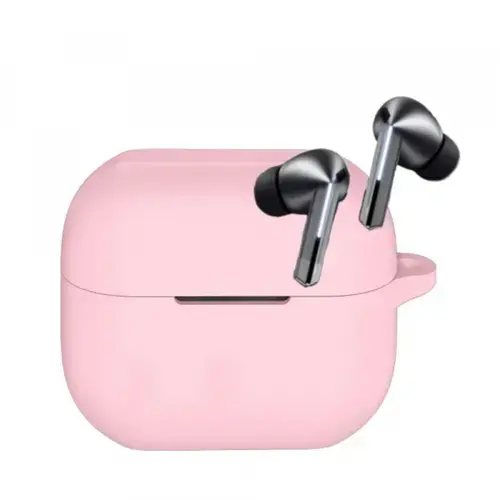 Husa Techsuit Silicone Case pentru Samsung Galaxy Buds 3 / 3 Pro (Roz)