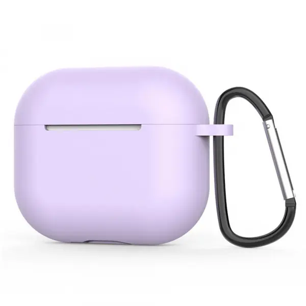 Husa Techsuit Silicone pentru Apple AirPods 4, Mov