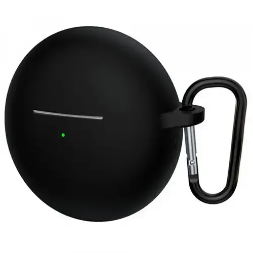 Husa Techsuit Silicone pentru Huawei FreeBuds 7i, Neagra
