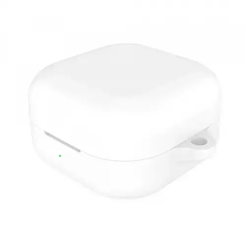 Husa Techsuit Silicone pentru Samsung Galaxy Buds4 / Buds4 Pro, Alba