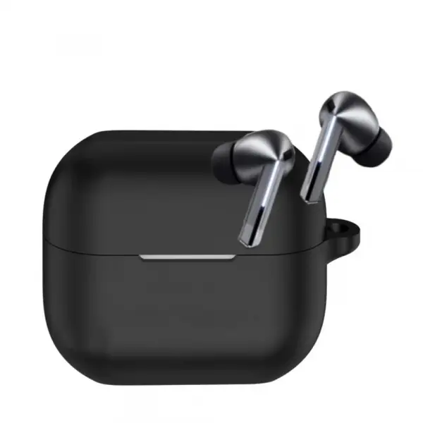 Husa Techsuit Silicone pentru Xiaomi Redmi Buds 5, Neagra